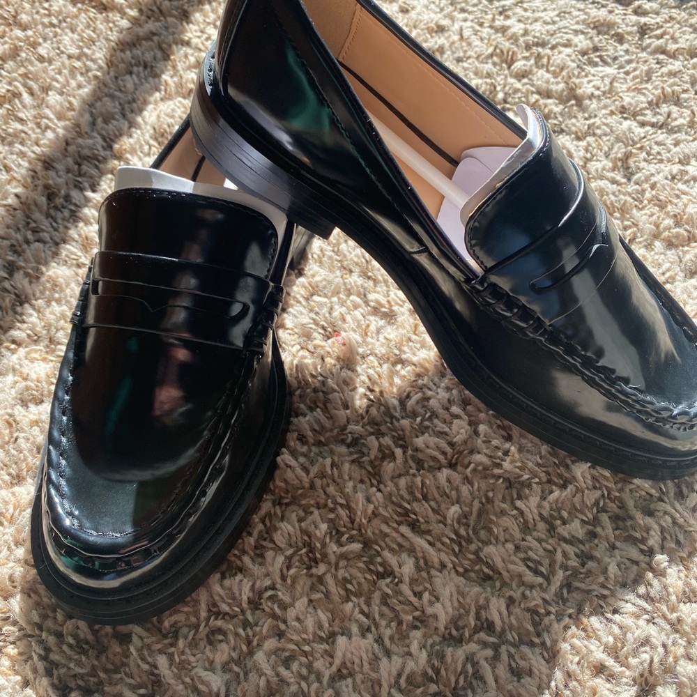 Classic Black Loafers for Women. New, never worn. Size 5.5